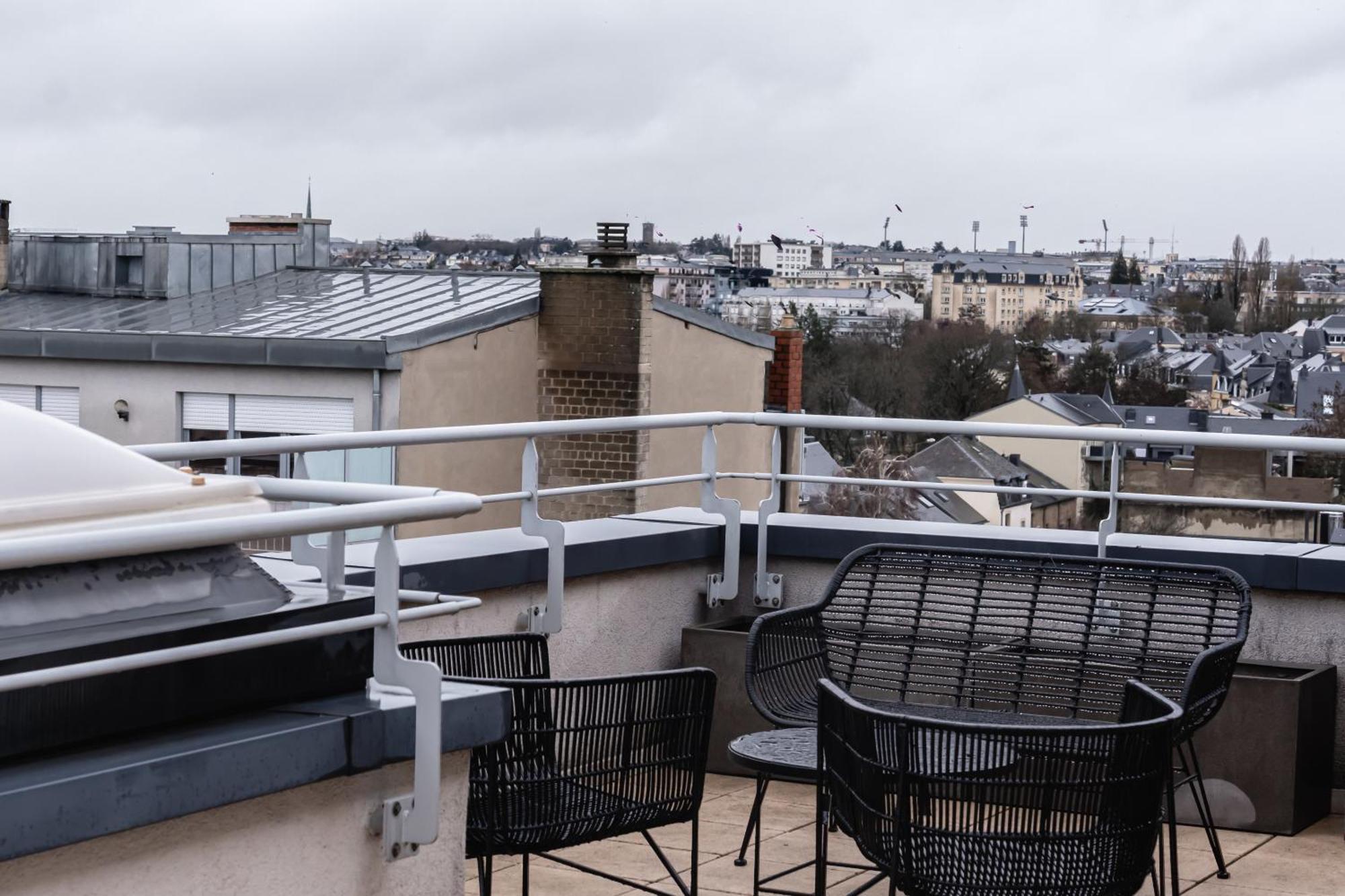 Lux Penthouse - Office, Terrace, Gym & Parking Apartamento Luxemburgo Exterior foto